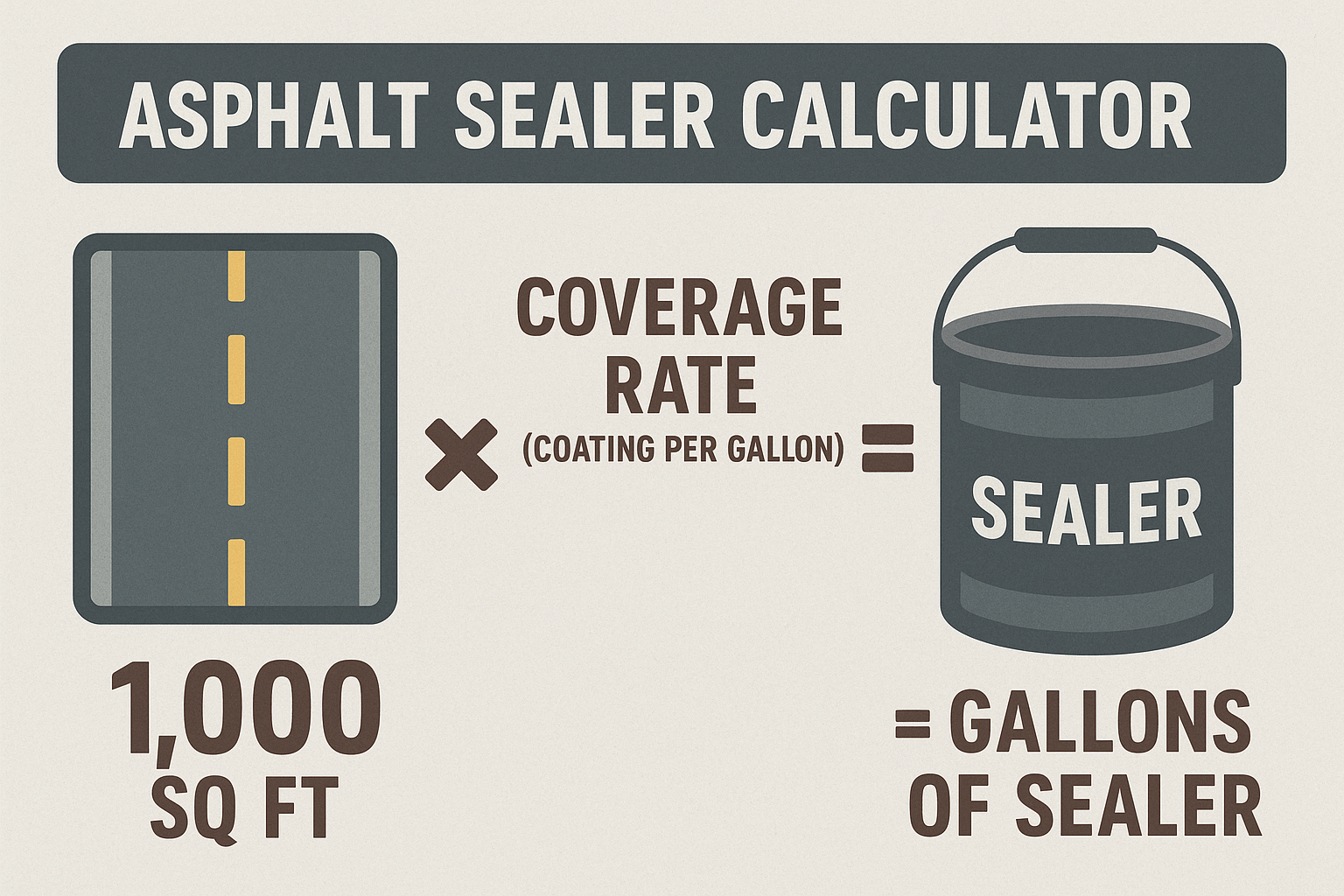 Asphalt Sealer Calculator
