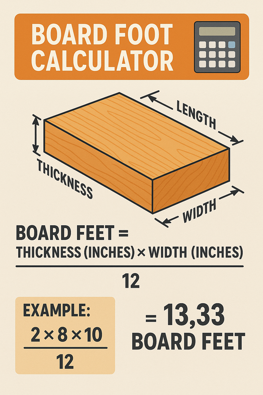 Board Foot Calculator