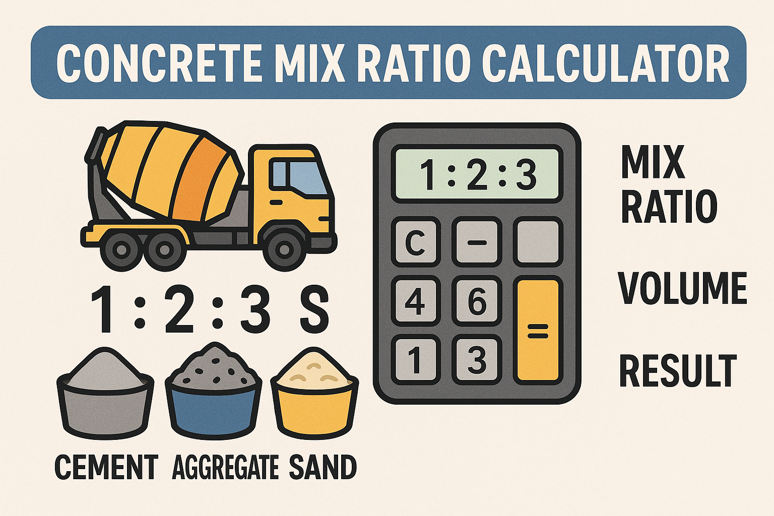 Concrete Mix Ratio Calculator