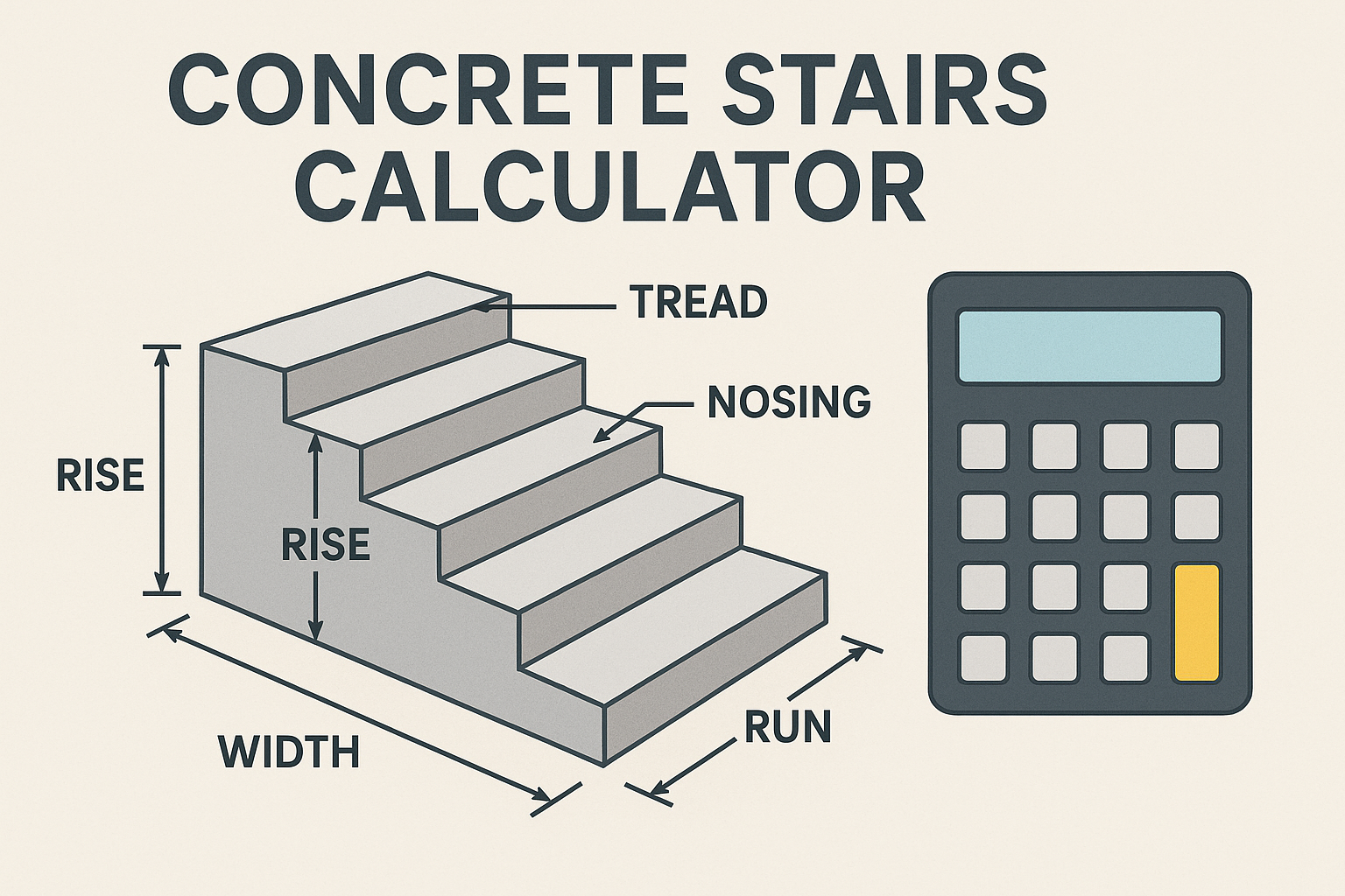 Concrete Stairs Calculator