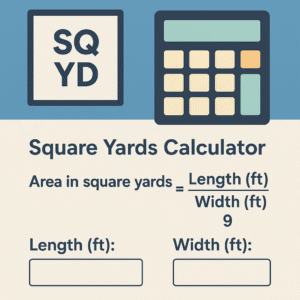 Free Square Yards Calculator Online - Construction Calculators