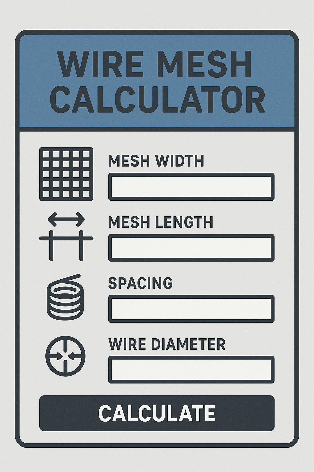 Wire Mesh Calculator