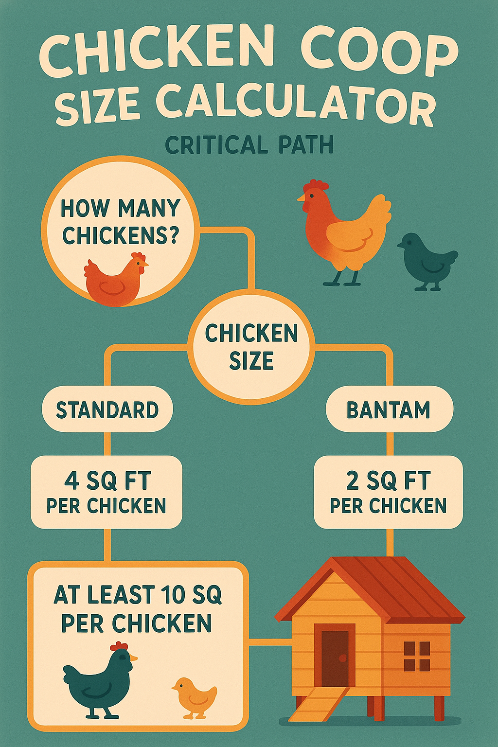 chicken coop size calculator