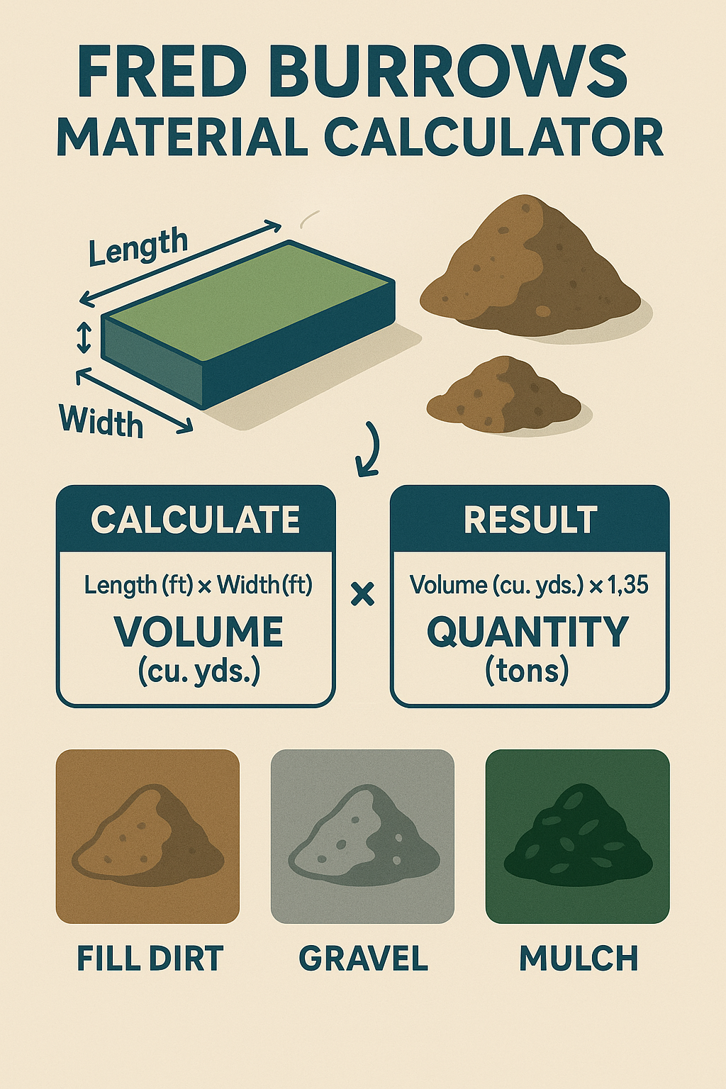 fred burrows material calculator