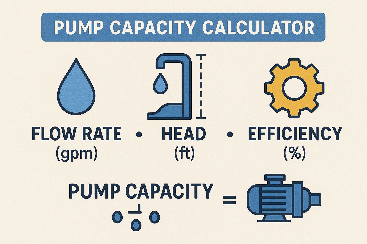 pump capacity calculator