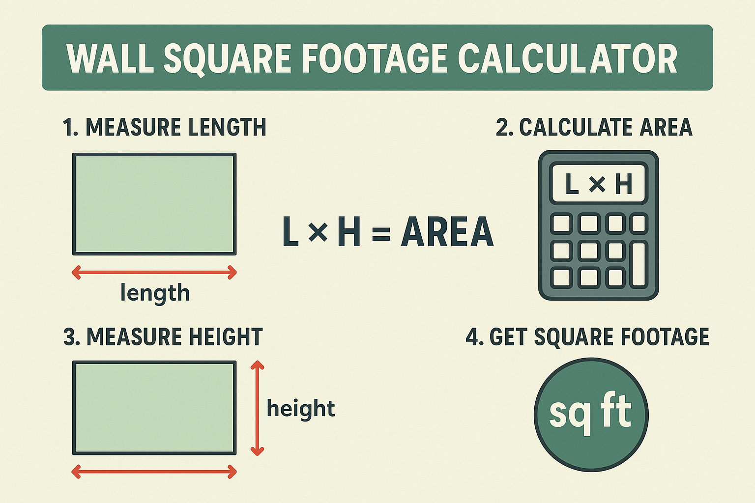 wall square footage calculator