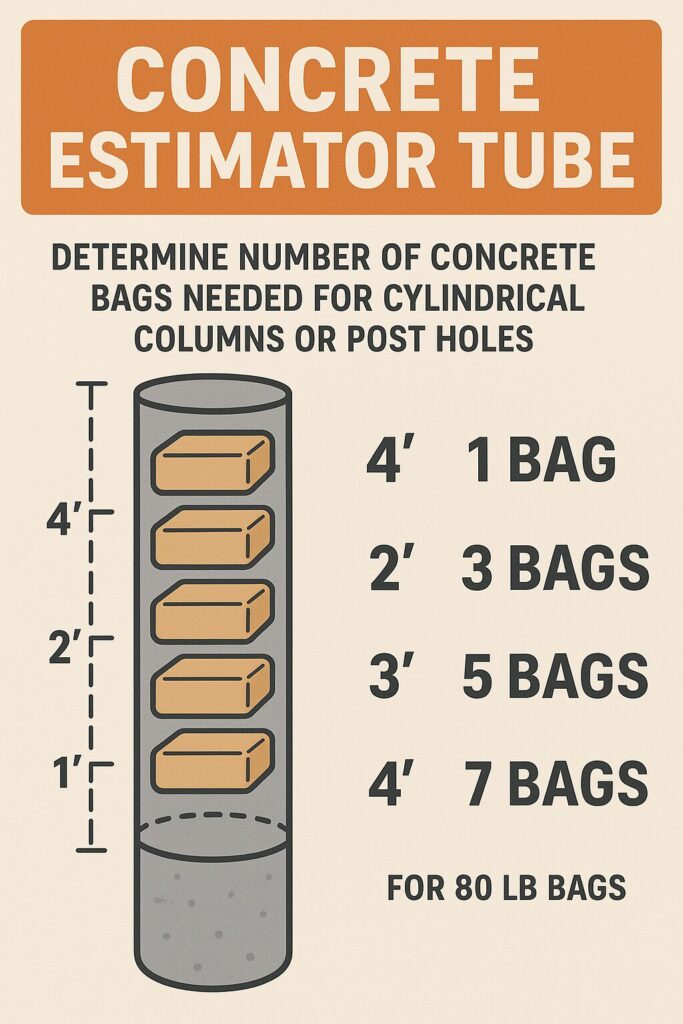 Concrete Estimator Tube