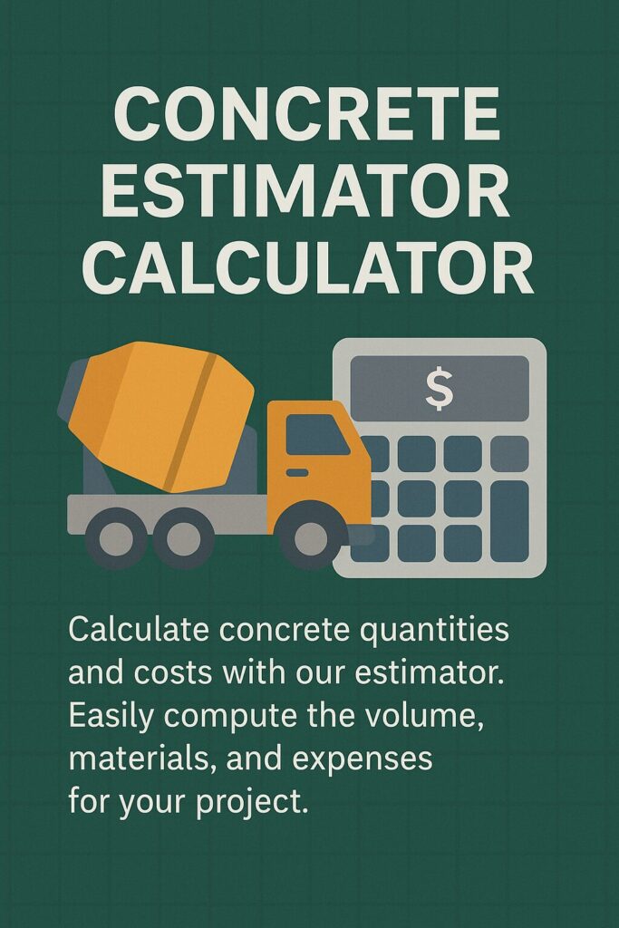 concrete estimator calculator