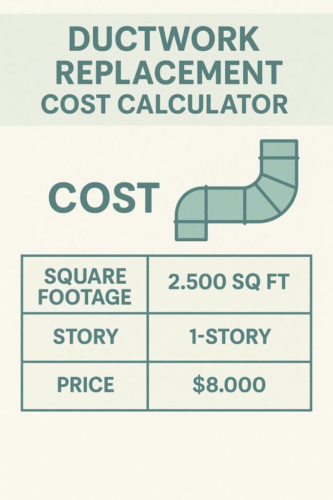 ductwork replacement cost calculator