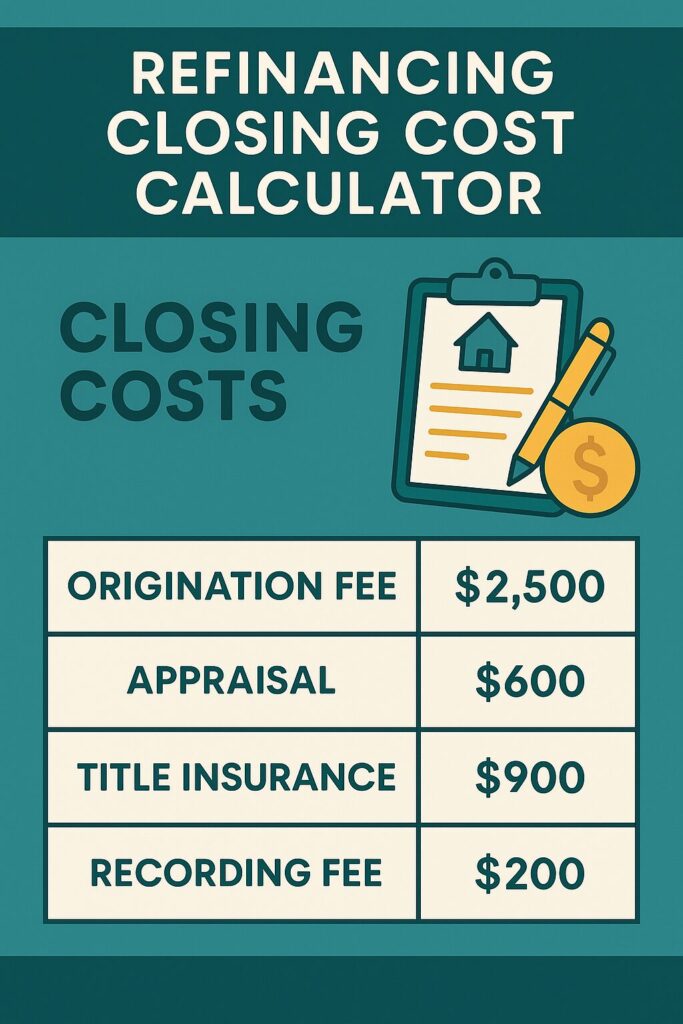 refinancing closing cost calculator