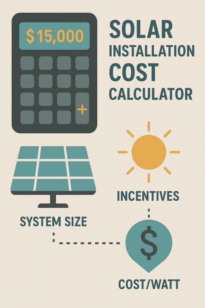 solar installation cost calculator
