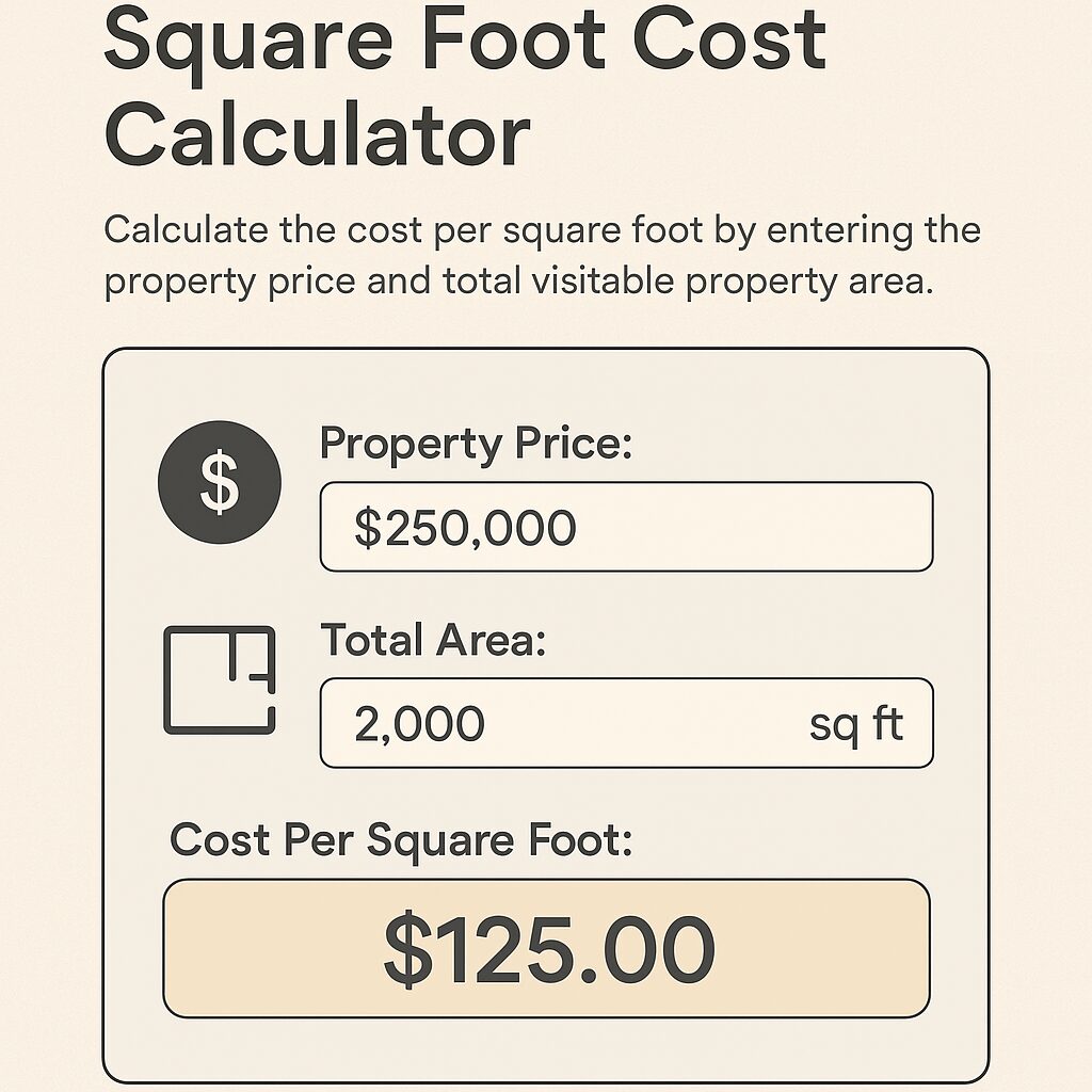 square foot cost calculator