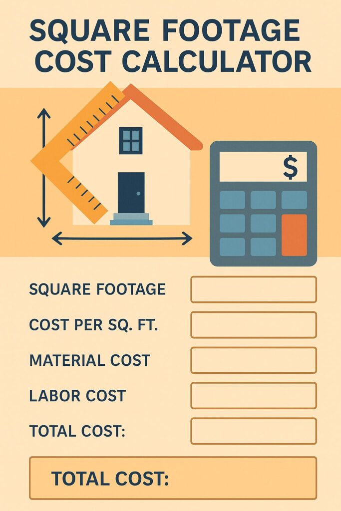 square footage cost calculator
